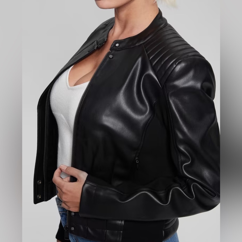 Fiammetta Moto Jacket GUESS SIZE L - Picture 4 of 5